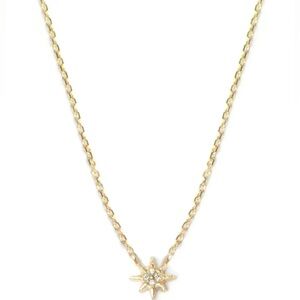 Anzie 14k Gold Starburst Pendant Necklace